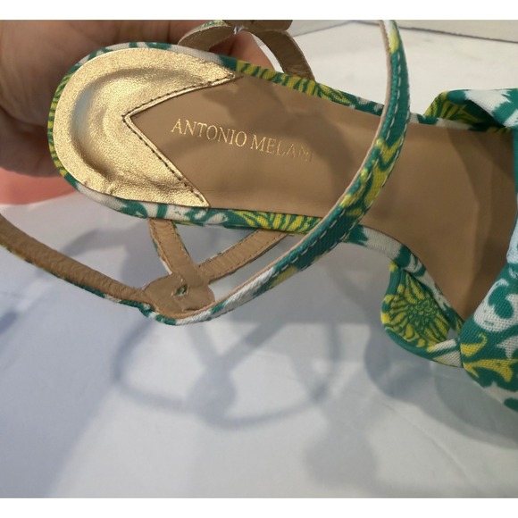 NWT Antonio Melani Mya Royal Palm Print Braided Platform Dress Sandals Sz 9.5M - Picture 10 of 13